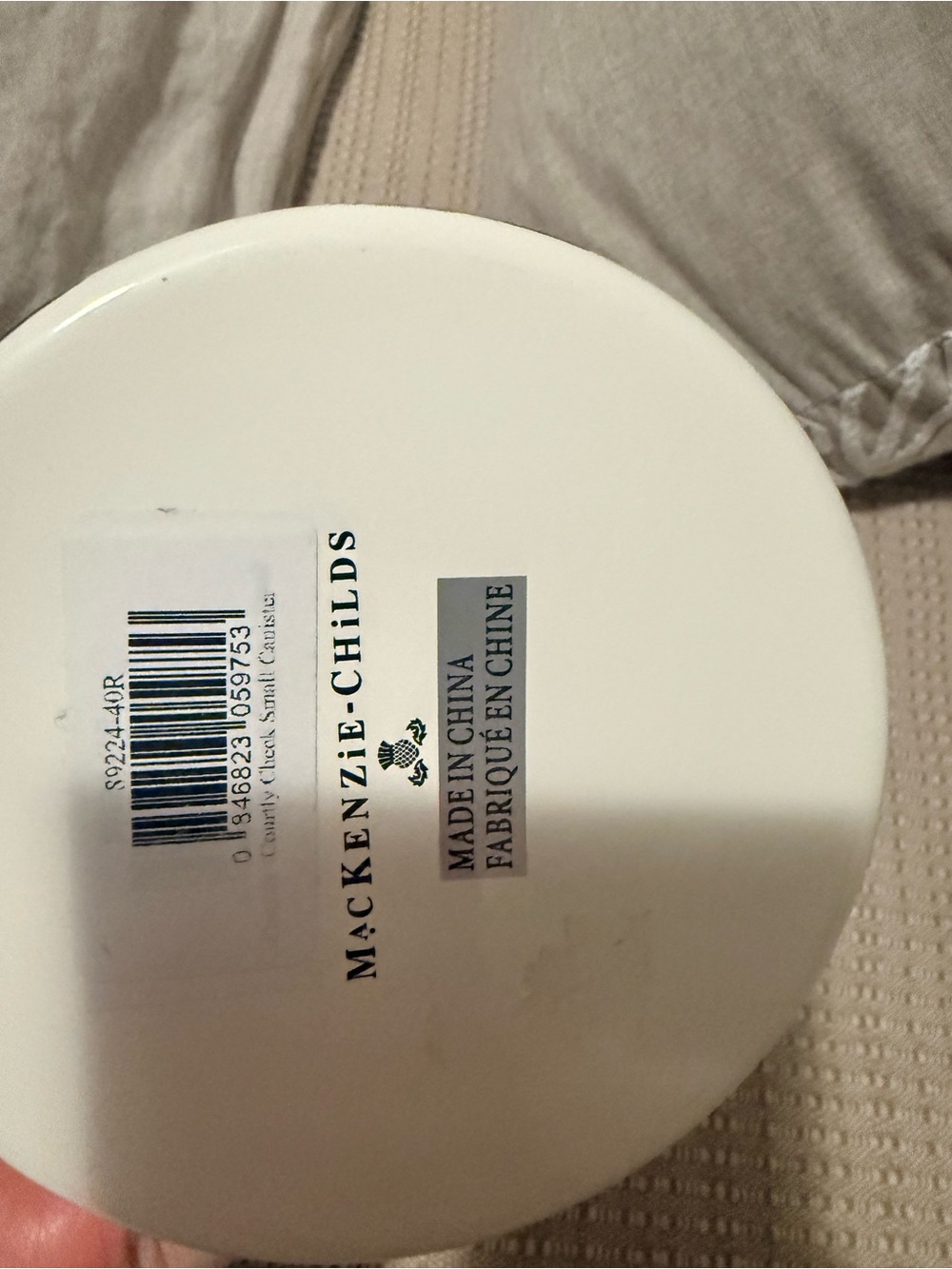 Mackenzie Childs Courtly check small canister
NWT - Picture 6 of 6